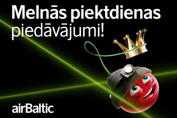 airBaltic Melnie ķirši - Melnā piektdiena 