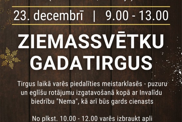 Ziemassvētku gadatirgus Dagdā