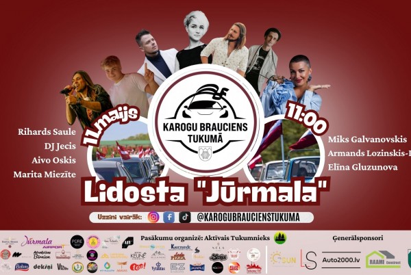 Karogu brauciens Tukumā