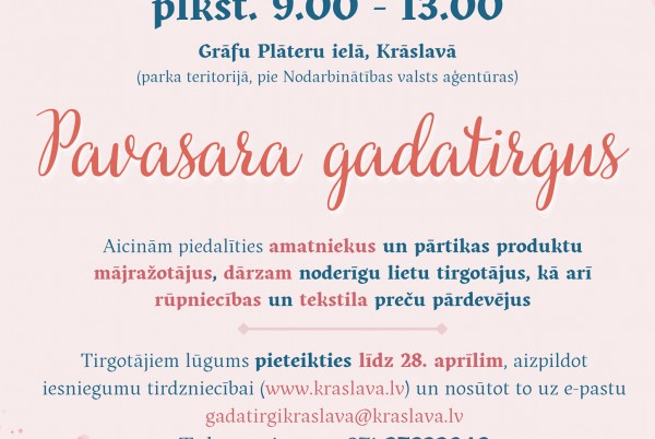 Pavasara gadatirgus Krāslavā