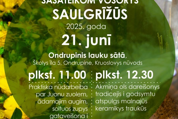 Vososrys Saulgrīži Ondrupinis lauku sātā