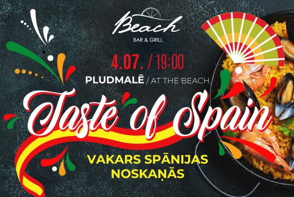 Spānijas garša jūras krastā Jūrmalā!