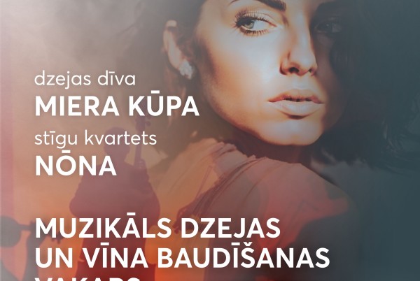 Muzikāls dzejas un vīna baudīšanas vakars