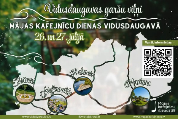 Mājas kafejnīcu dienas Vidusdaugavā
