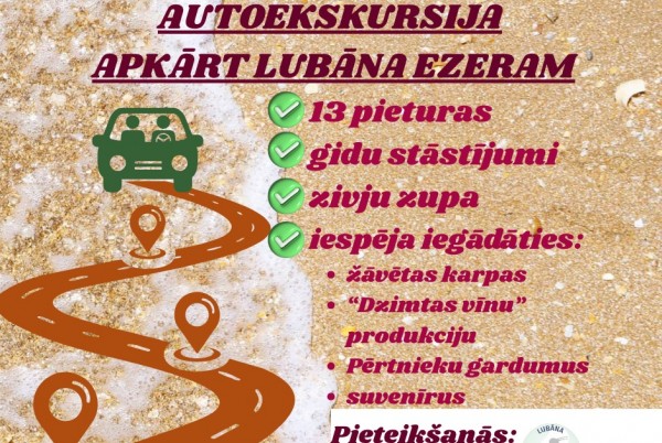 Autoekskursija apkārt Lubāna ezeram