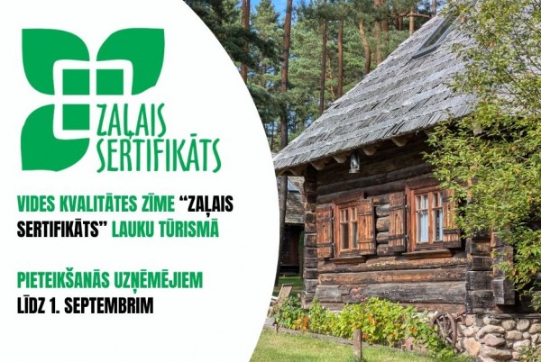 Atvērta pieteikšanās Zaļajam Sertifikātam!