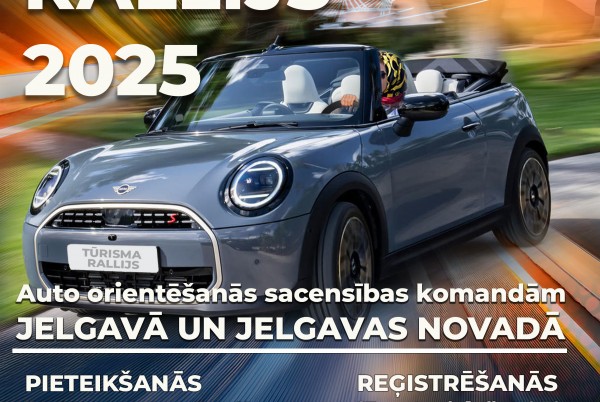 Tūrisma rallija piedzīvojums Jelgavā
