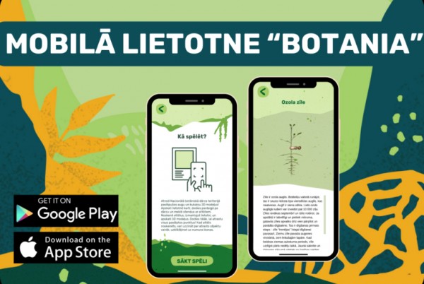 Mobilā lietotne “Botania” 