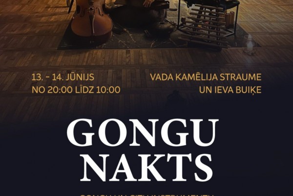 Sajūtu nakts ceļojums gongu skaņās