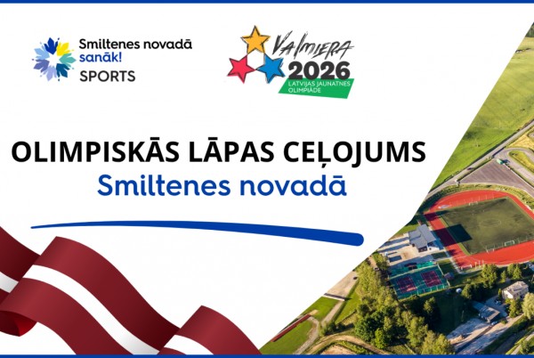 Olimpiskās lāpas ceļojums Smiltenē