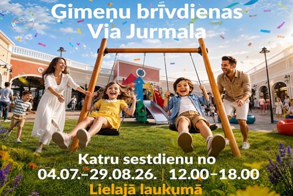 Ģimeņu brīvdienas katru sestdienu!