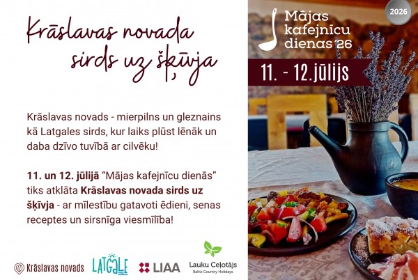 Mājas kafejnīcu dienas Krāslavas novadā
