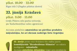 Atpūtas un ceļojumu piedāvājumi 13.06.2025 - 18.06.2025 Saulgriežu gadatirgi Krāslavas novadā Krāslavas TIC
