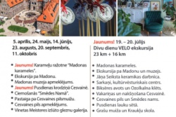 Ar vilcienu un velo uz Madonu un Cesvaini