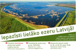 14.maijā sāc iepazīt lielāko ezeru Latvijā Madonas TIC