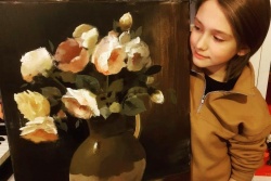 Marata Dzjubenko gleznu izstāde “Pretī pav Jelgavas reģionālais tūrisma centrs