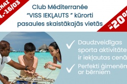 Atpūtas un ceļojumu piedāvājumi 16.03.2023 - 23.03.2023 Nenokavē labākās cenas garantiju! Latvia Tours