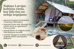 Nakšņo kultūras tūrisma glempingos Latvijā